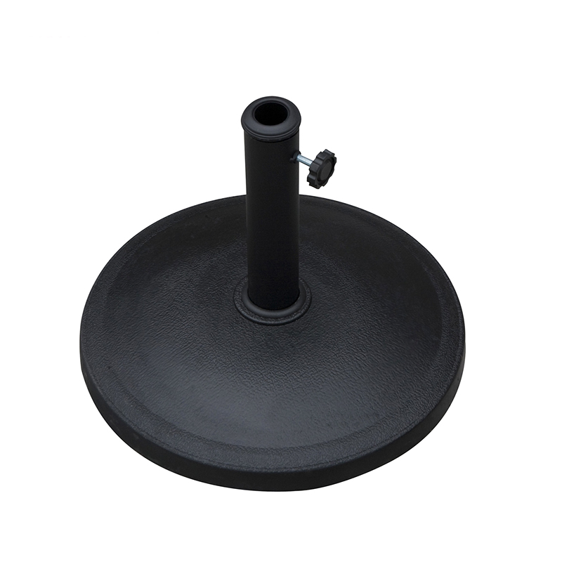 φ44.5xH33cm resin adjustable height base for straight umbrella UA1919 with anti-slip pad