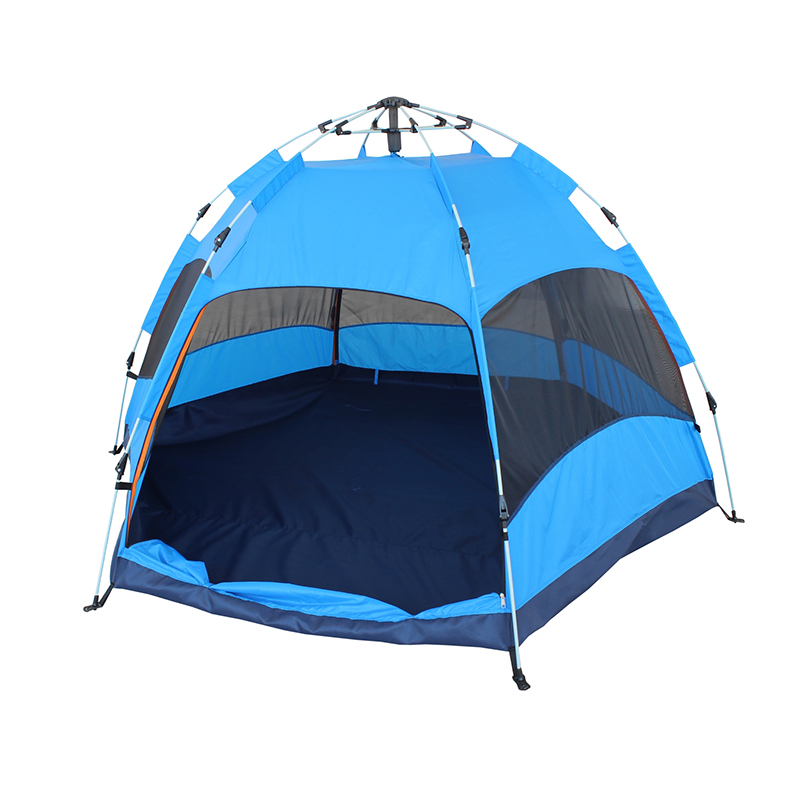 185T Poliester s PU prevlačenjem brzo otvorenog šatora za kampiranje s četveročlanom plažom TN1921-2